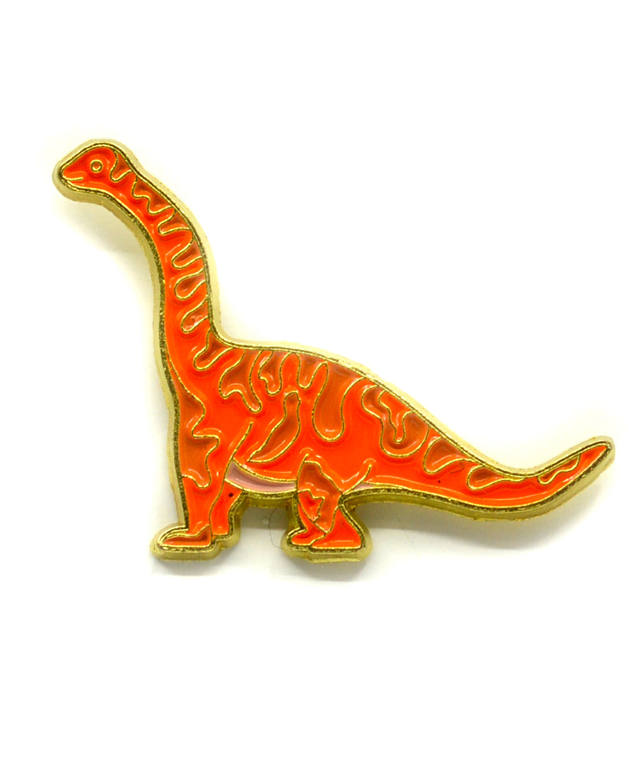 Kitűző - Brontosaurus | Narancssárga