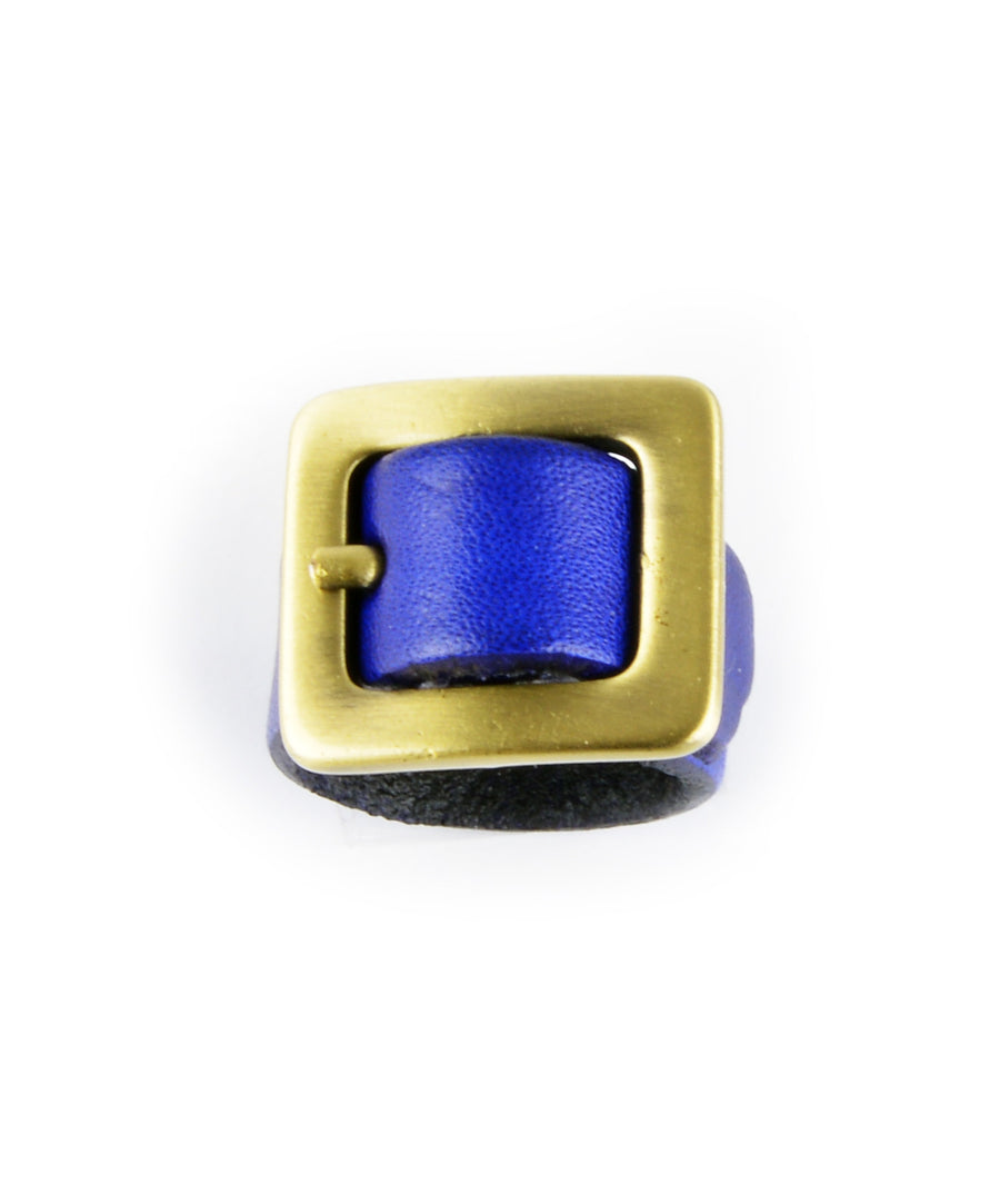 Bőrgyűrű - Kék