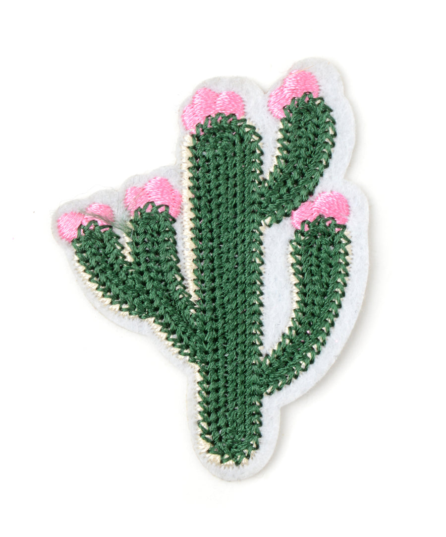 Kaktusz alakú hímzett felvarró
