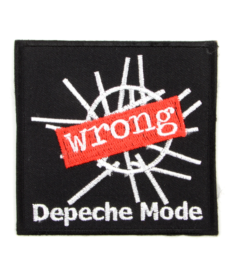 Depeche Mode mintás hímzett felvarró
