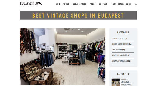 Budapestflow.com - Best vintage shops in Budapest