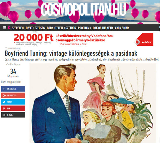 Cosmopolitan.hu - Boyfriend tuning: vintage különlegességek a pasidnak