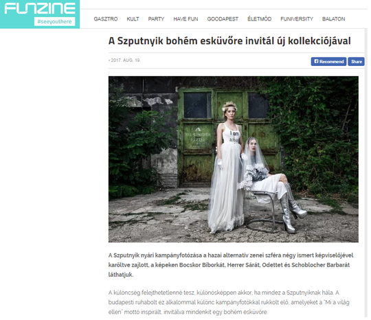 funzine.hu - A Szputnyik bohém esküvőre invitál új kollekciójával
