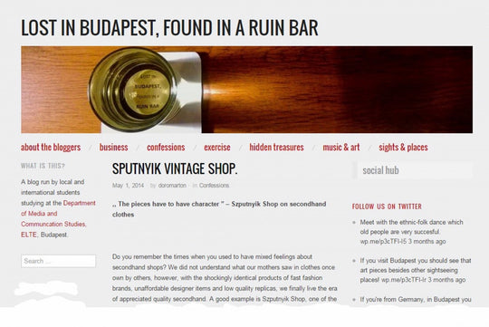 Lostandfoundinbudapest.com - Sputnyik vintage shop