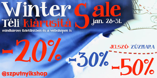 Winter Sale - Pulcsik és Pólók 50% Kedvezménnyel