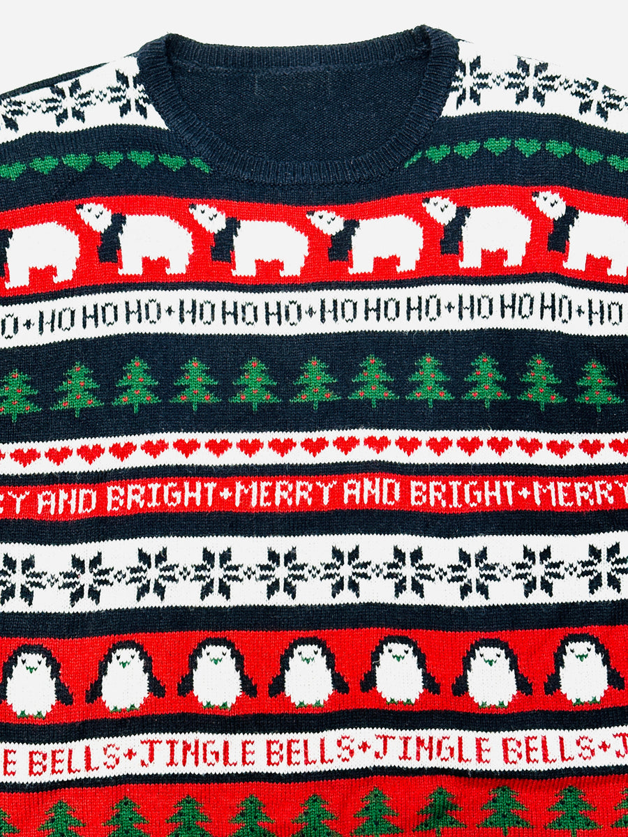 Ez a pulóver, egy használt darab a Szputnyik Shop gondosan válogatott vintage kollekciójából, amely már őrzi a karácsony varázslatos hangulatát. Ajándékozd meg a bolygót azzal, hogy idén egy preloved darabot vásárolsz!