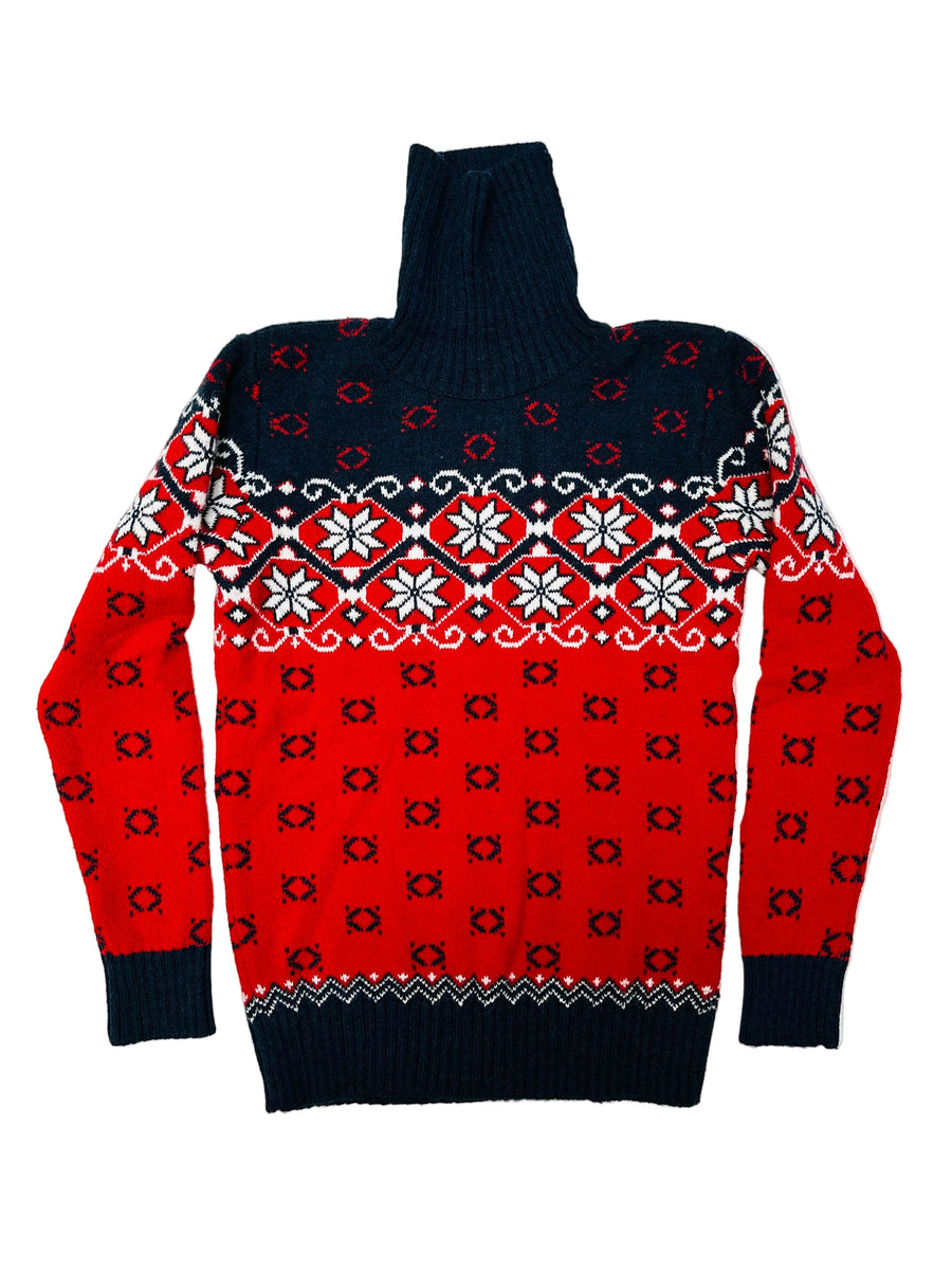 Ez a pulóver, egy használt darab a Szputnyik Shop gondosan válogatott vintage kollekciójából, amely már őrzi a karácsony varázslatos hangulatát. Ajándékozd meg a bolygót azzal, hogy idén egy preloved darabot vásárolsz!