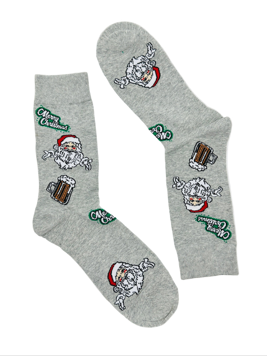 Socks - Beer Santa Claus