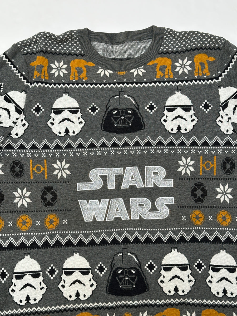 Vintage Christmas Sweater - Star Wars Pattern