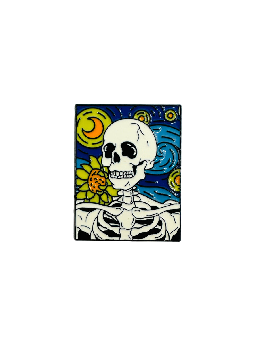 Pin - Van Gogh Skeleton II