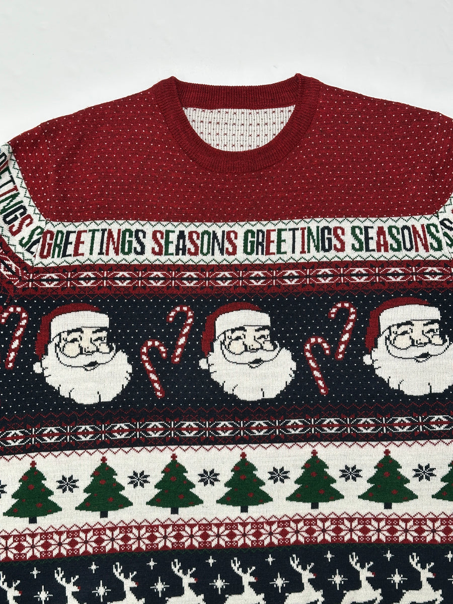 Vintage karácsonyi pulóver - Greetings Seasons