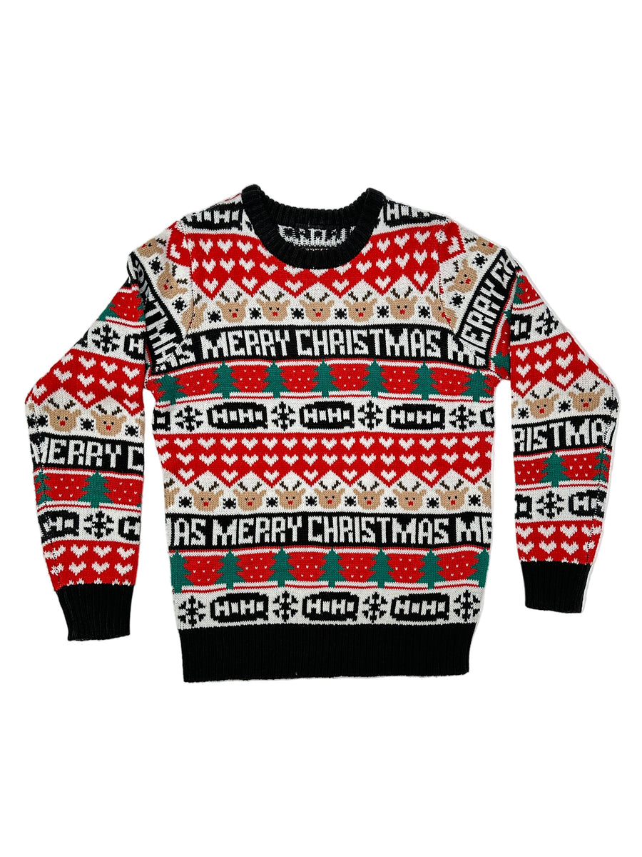 Ez a pulóver, egy használt darab a Szputnyik Shop gondosan válogatott vintage kollekciójából, amely már őrzi a karácsony varázslatos hangulatát. Ajándékozd meg a bolygót azzal, hogy idén egy preloved darabot vásárolsz!