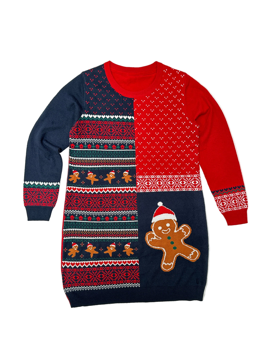 Vintage karácsonyi pulóver ruha - Mézis