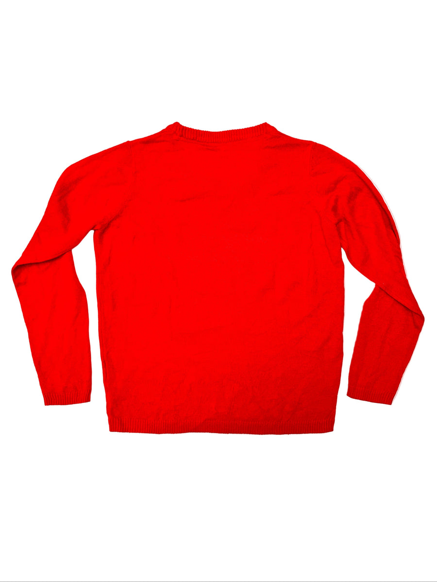 Ez a pulóver, egy használt darab a Szputnyik Shop gondosan válogatott vintage kollekciójából, amely már őrzi a karácsony varázslatos hangulatát. Ajándékozd meg a bolygót azzal, hogy idén egy preloved darabot vásárolsz!