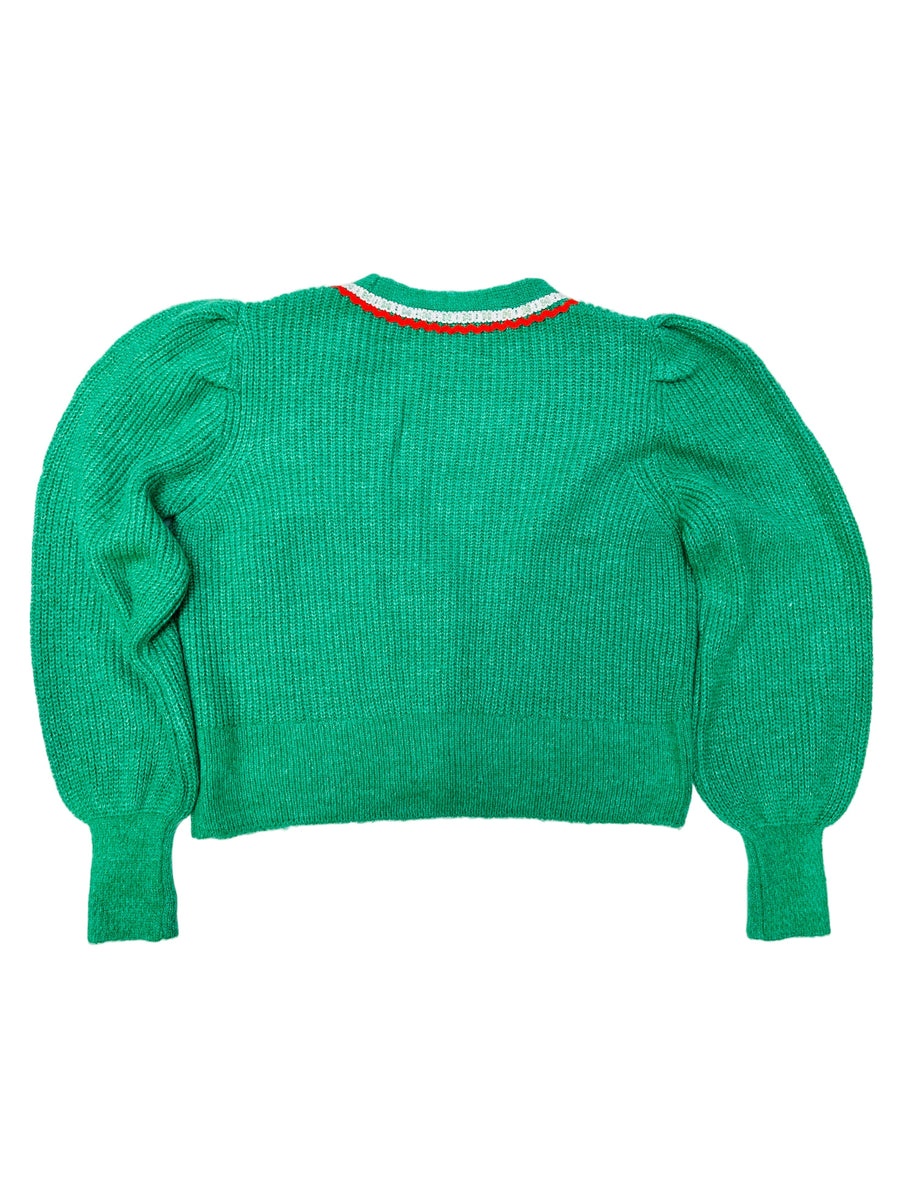 Ez a pulóver, egy használt darab a Szputnyik Shop gondosan válogatott vintage kollekciójából, amely már őrzi a karácsony varázslatos hangulatát. Ajándékozd meg a bolygót azzal, hogy idén egy preloved darabot vásárolsz!