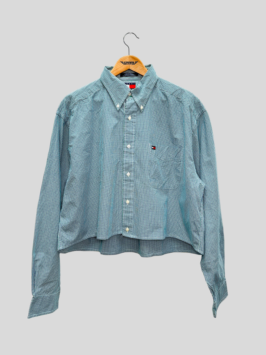 Vintage reworked ing - Kockás Crop II