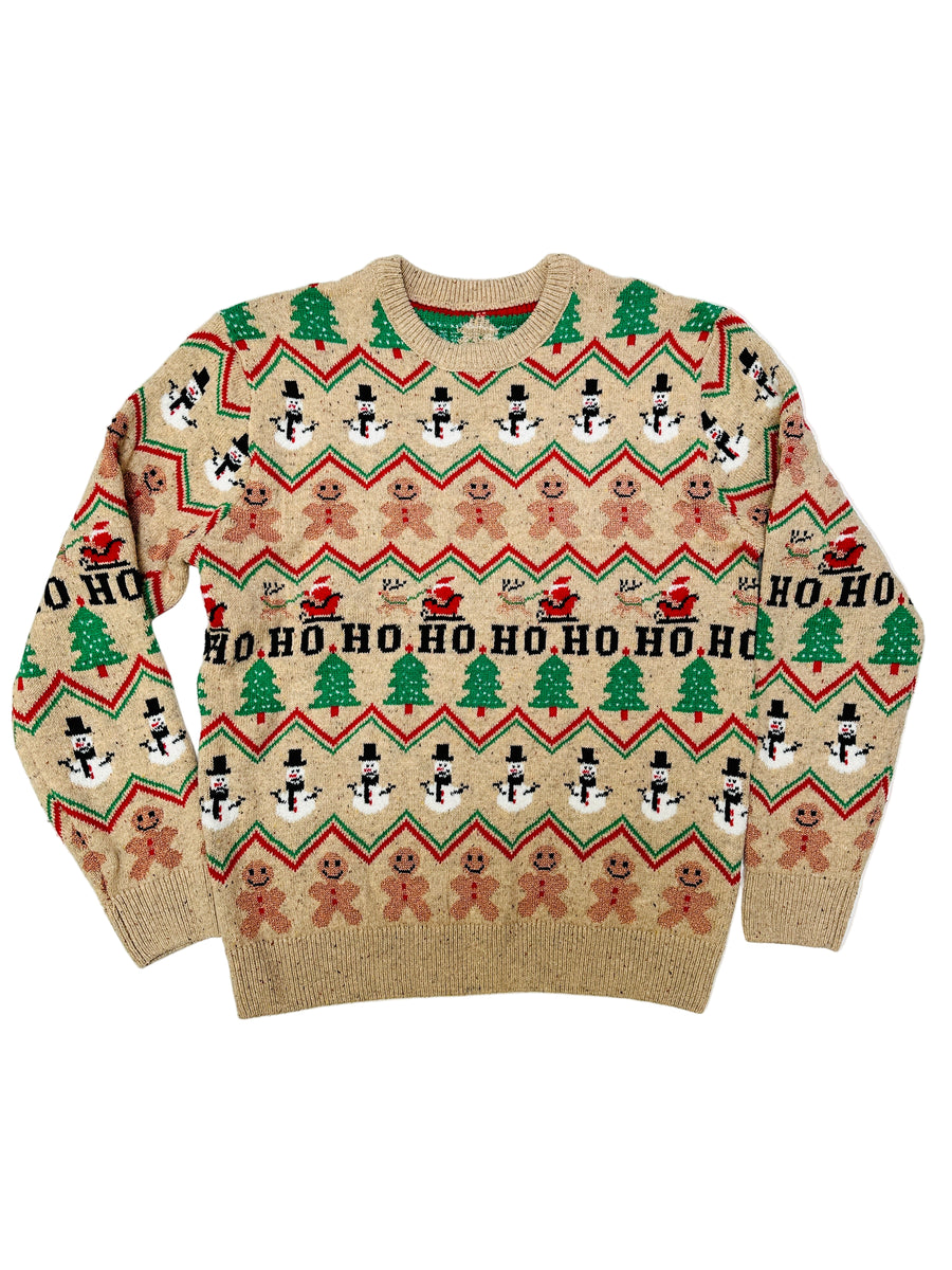 Vintage karácsonyi pulóver - Mikulás Szán & HO HO