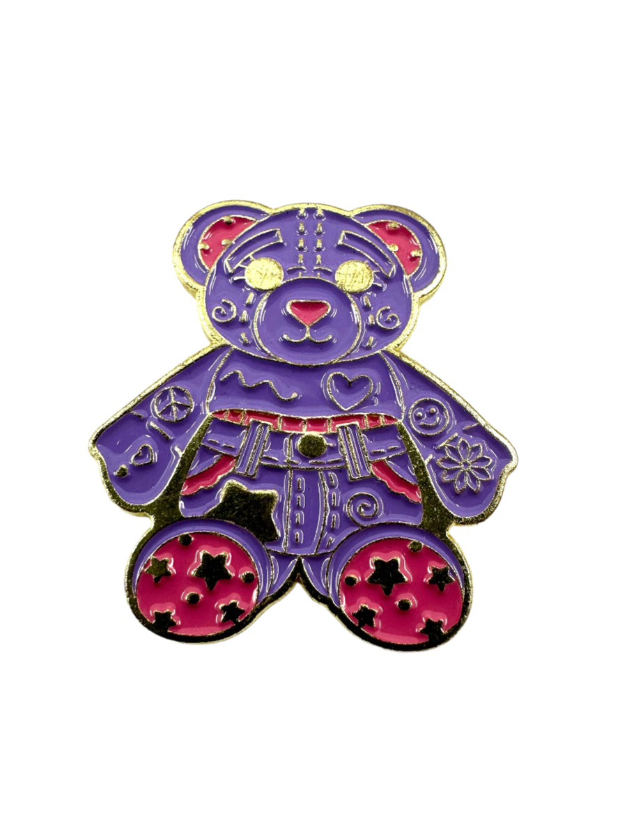 Pin - Purple Teddy Bear