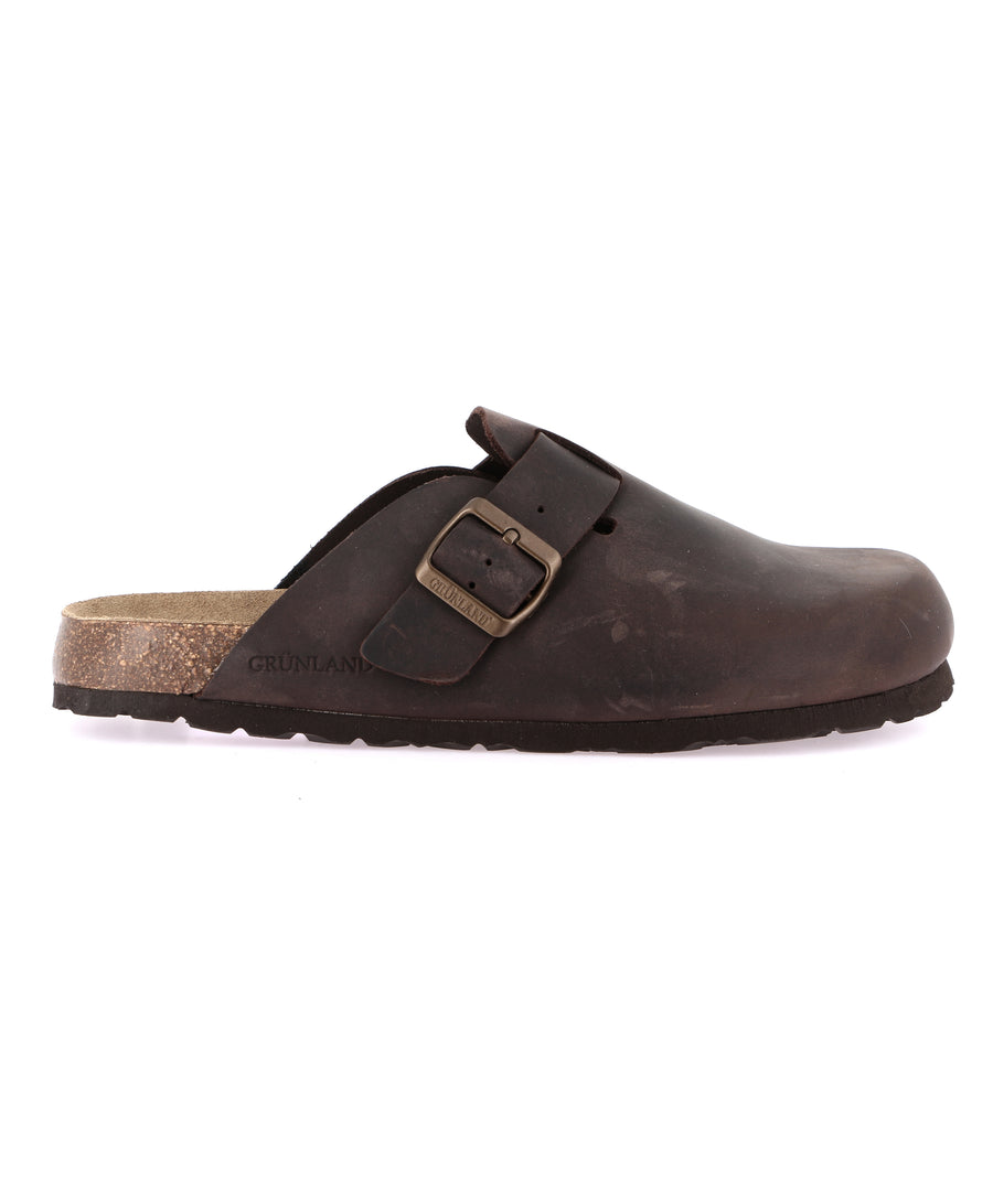 Grünland closed-toe men's slippers - Mogano