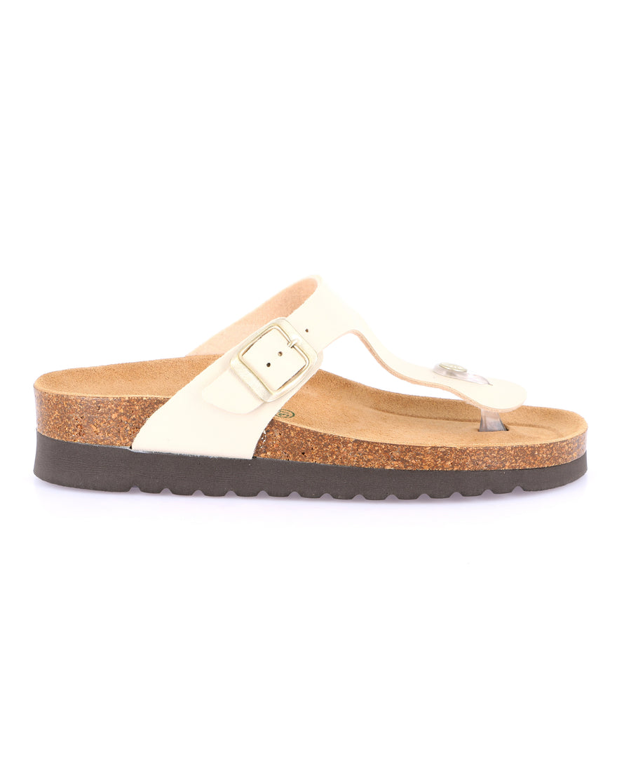 Grünland egy pántos női papucs - Beige