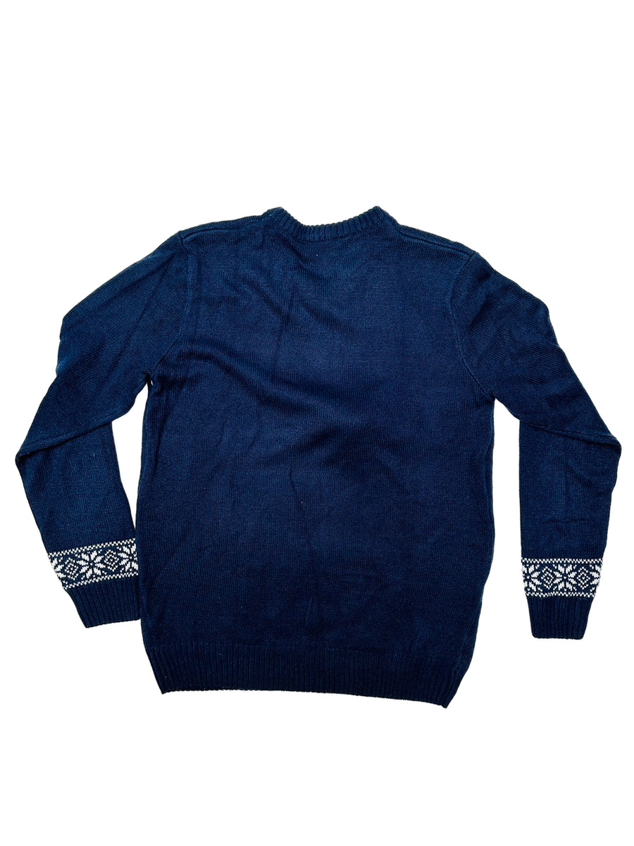 Ez a pulóver, egy használt darab a Szputnyik Shop gondosan válogatott vintage kollekciójából, amely már őrzi a karácsony varázslatos hangulatát. Ajándékozd meg a bolygót azzal, hogy idén egy preloved darabot vásárolsz!