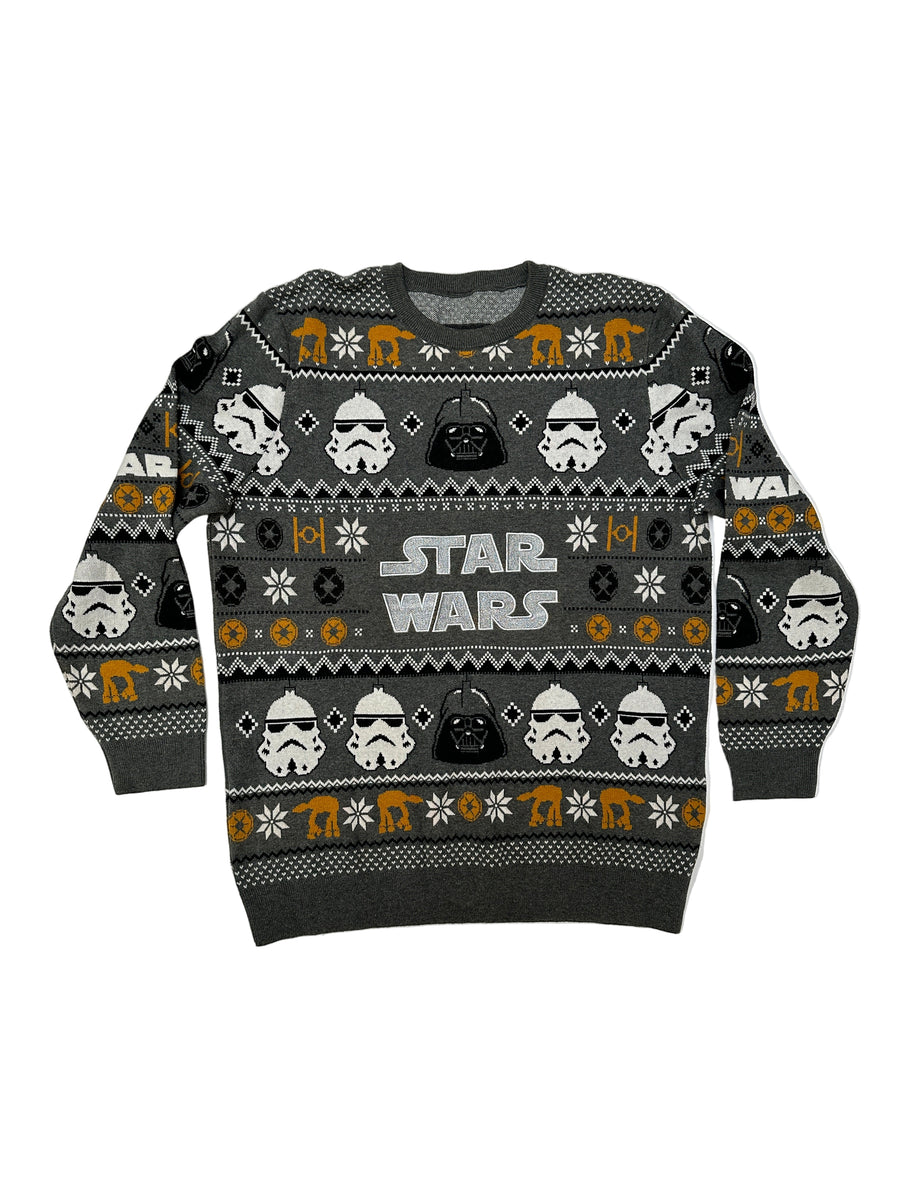 Vintage Christmas Sweater - Star Wars Pattern
