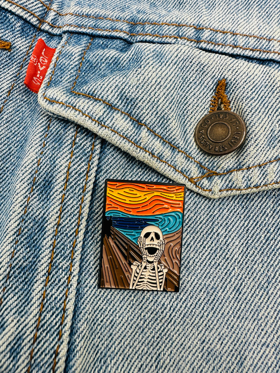 Badge - Screaming Skeleton