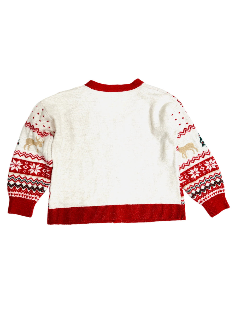 Vintage Christmas Sweater - Soft Cardigan