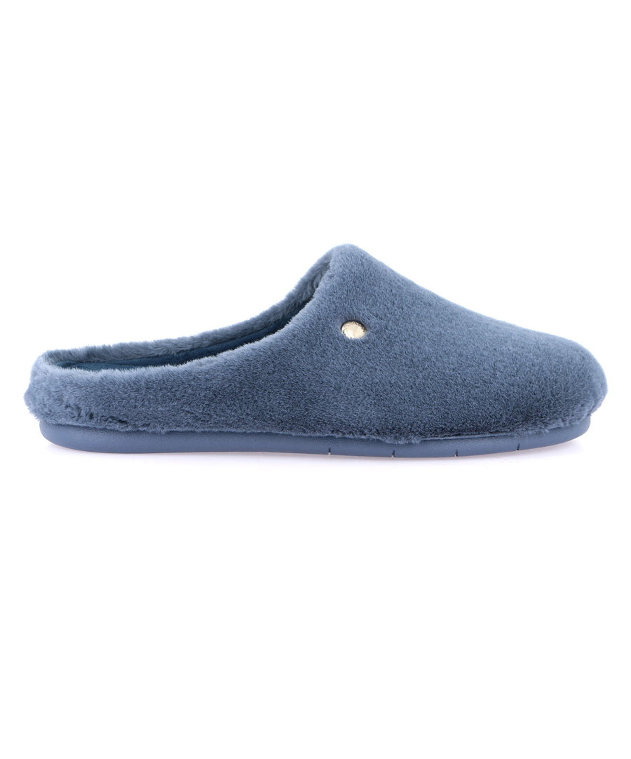 Grünland women's faux fur slippers - Jeans