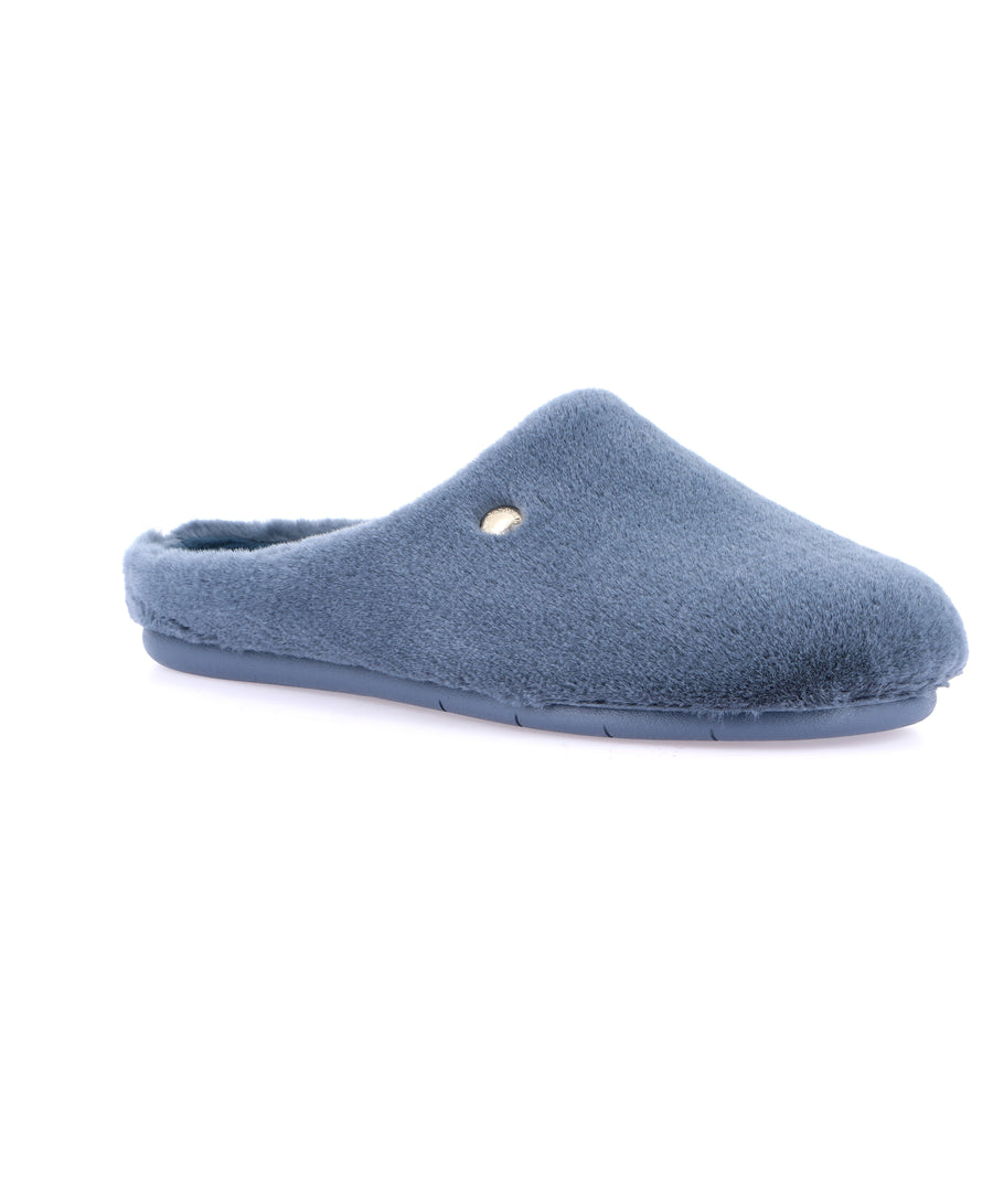 Grünland women's faux fur slippers - Jeans