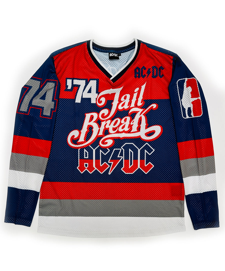 Vintage sportmez - AC/DC Mesh Hockey Jersey