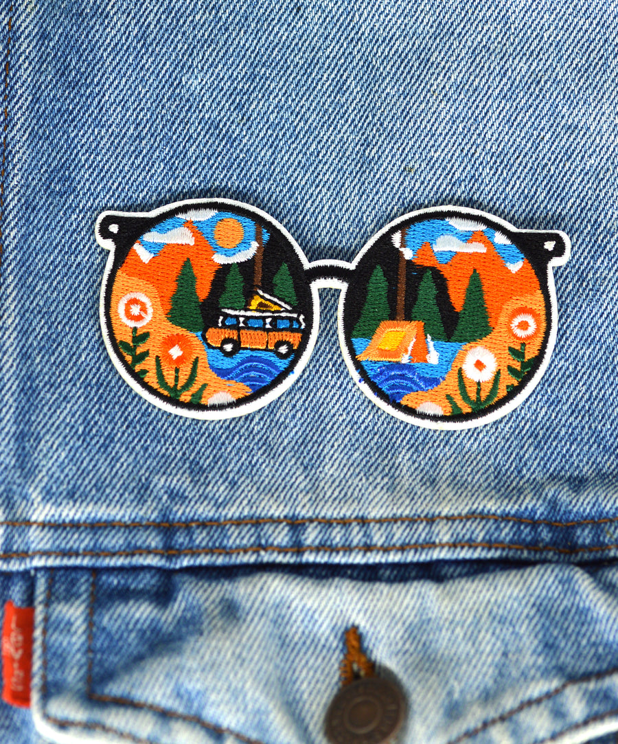 Felvarró - Hippi szemüveg