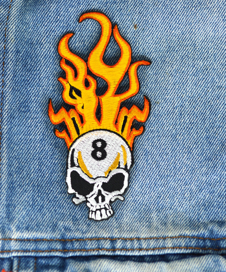 Patch- Flaming Skull