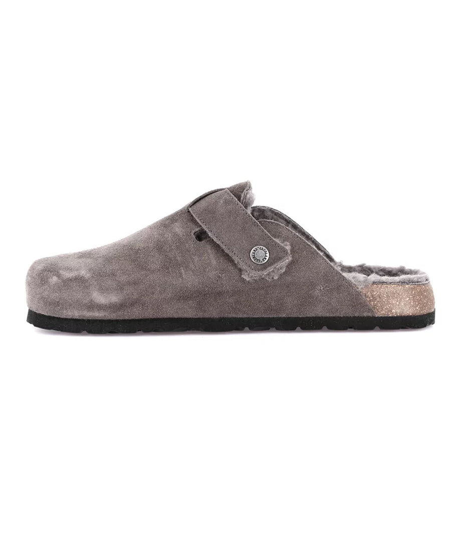 Grünland men's plush clogs - Antracite