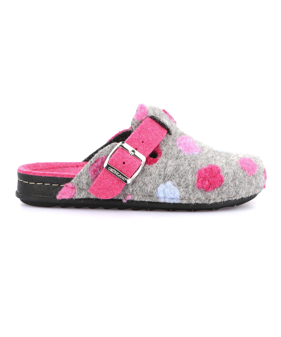 Grünland PILA women's slippers - Grigio Fuxia