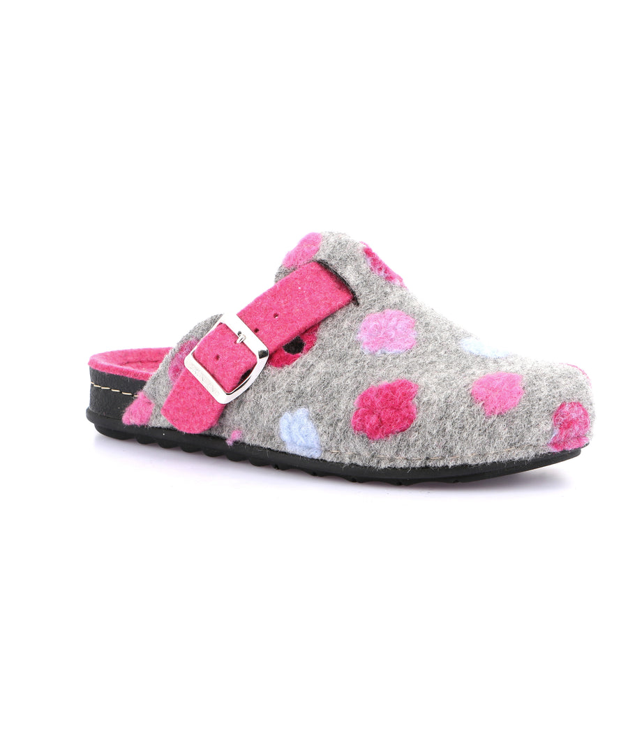 Grünland PILA women's slippers - Grigio Fuxia