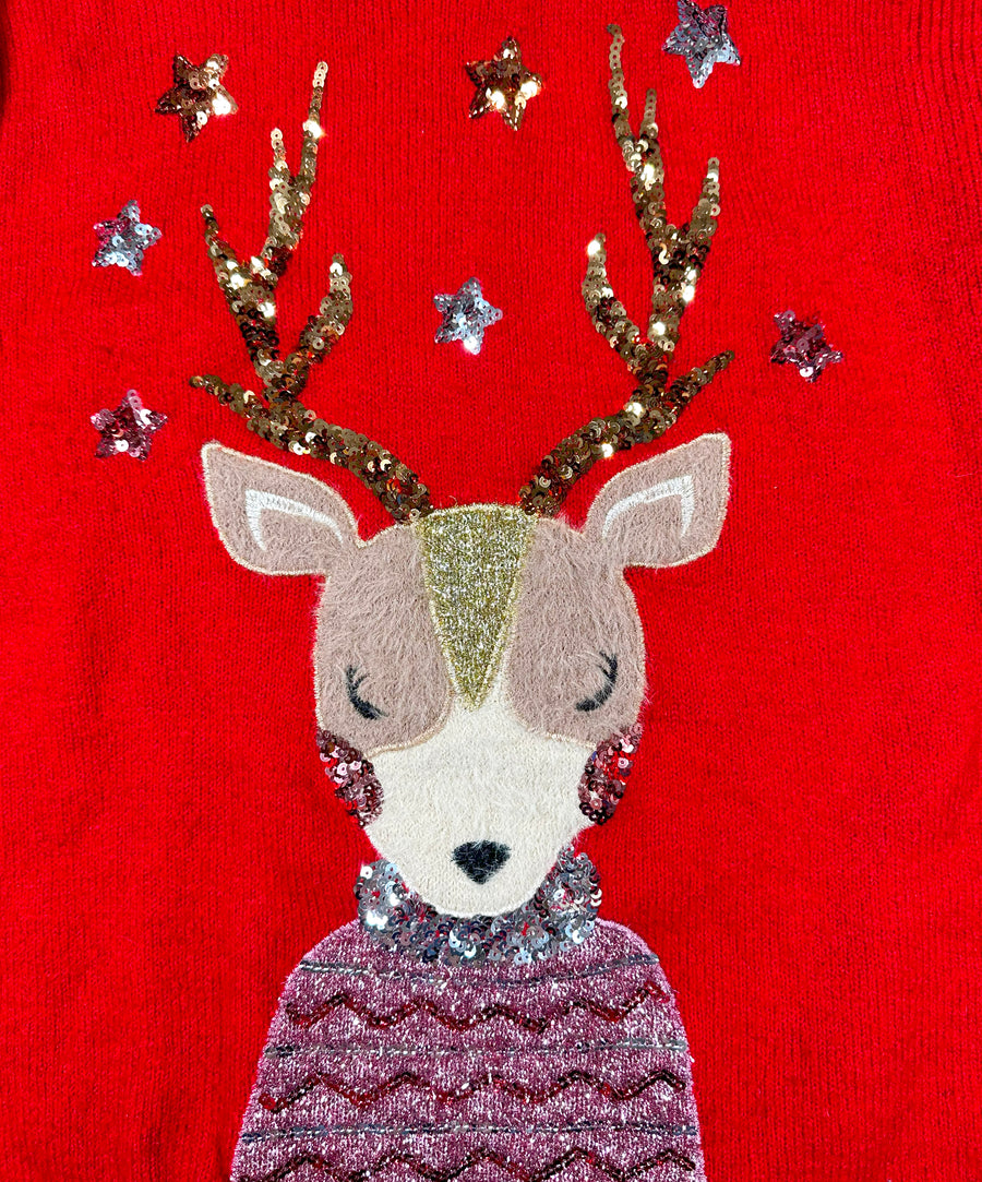 Vintage karácsonyi pulóver - Csinos Szarvas II