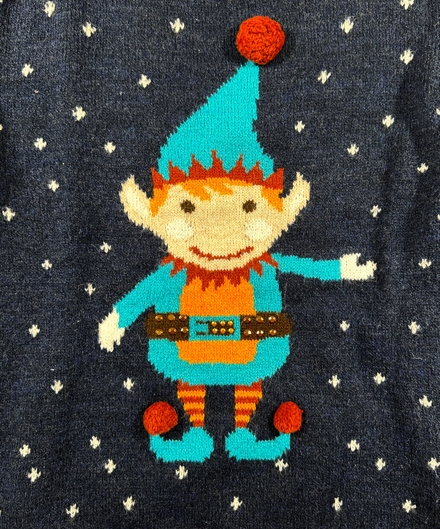 Vintage Christmas Sweater - Elf