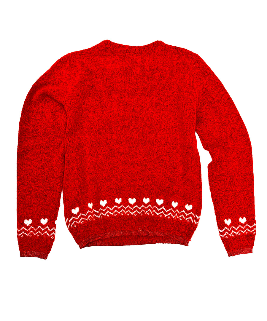 Vintage Christmas Sweater -Two Turtle Doves