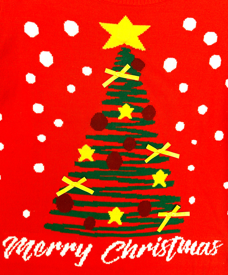 Vintage karácsonyi pulóver - Világító Karácsonyfa II