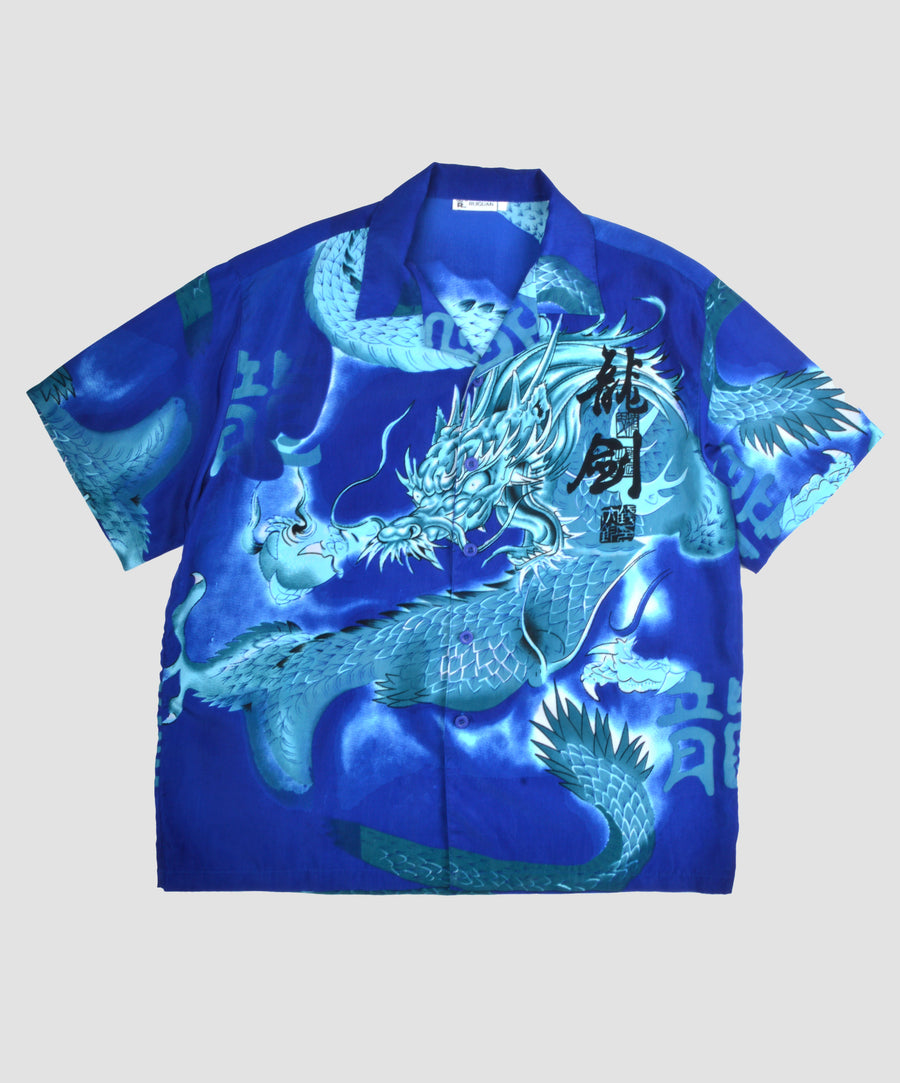 Vintage Shirt - Blue Dragon