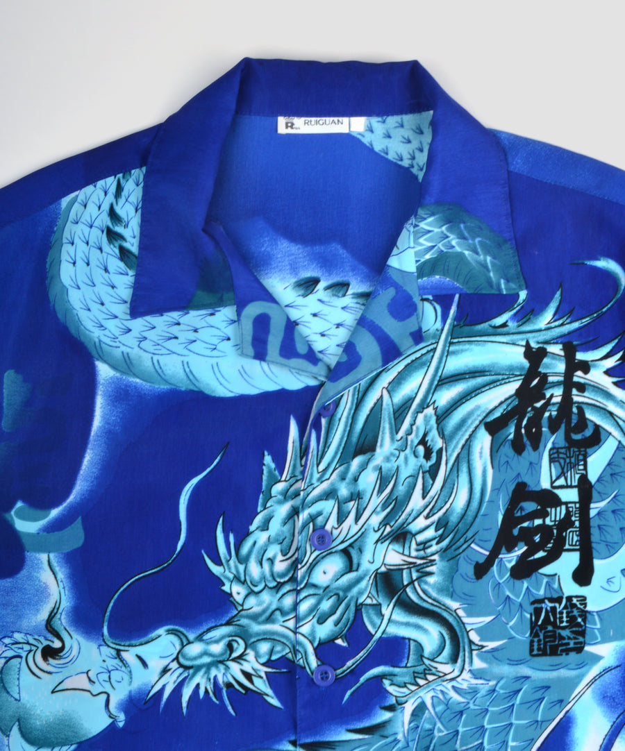 Vintage Shirt - Blue Dragon