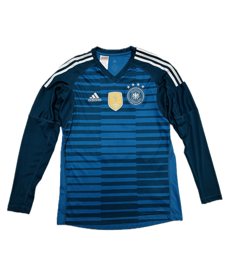 Vintage, Adidas hosszú ujjú sportmez. 2014-es szezon német válogatott meze. XL-es méretben, kék színű. 