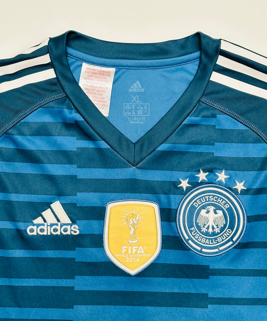 Vintage, Adidas hosszú ujjú sportmez. 2014-es szezon német válogatott meze. XL-es méretben, kék színű.