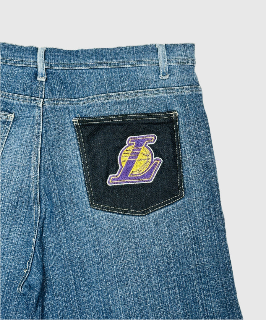 Vintage denim shorts Lakers NBA Szputnyik shop