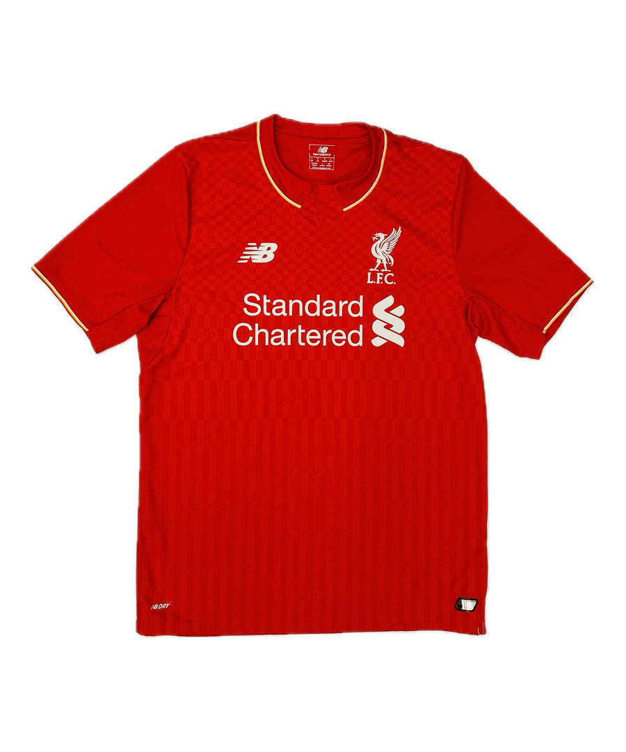 Használt, Liverpool FC sportmez, M-es méret. Piros színű, New Balance márka.