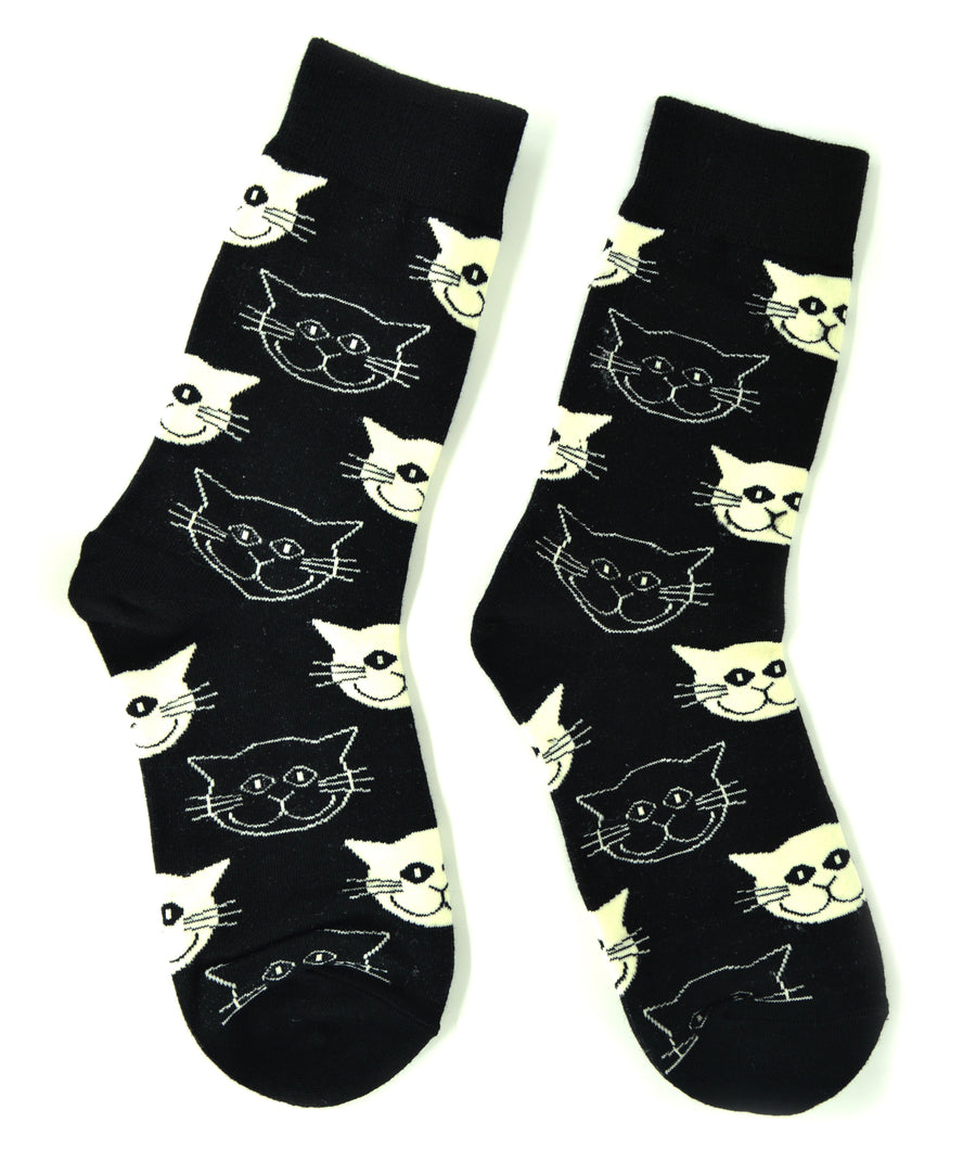 Socks - B&W Cat