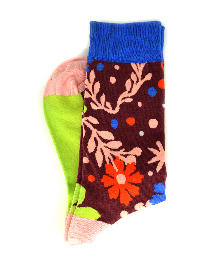 Socks - Dotty Flowers