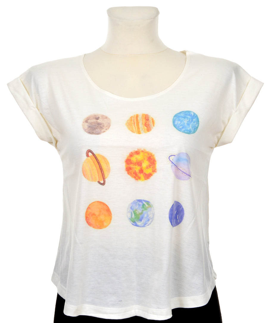 Casual top - Solar system