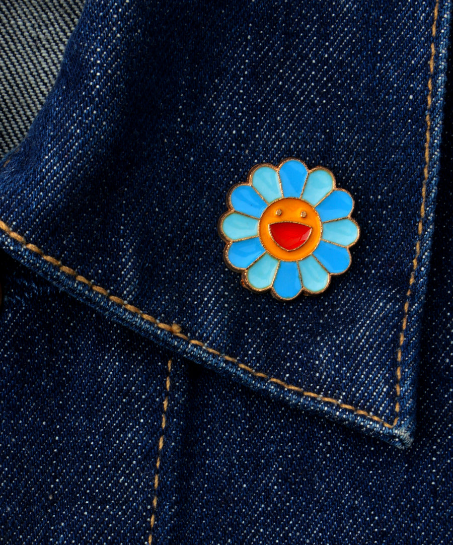 Pin - Blue flower